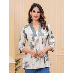 GULABI LEAF Women Floral Print Knitted Top-picture-40