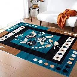 GULDASTA CARPET Floral Soft Multi-Color Carpet for Living Room - 5x7 Feet| Elegant Bedroom & Living Area Rug with Anti-Slip Backing| Durable, Stylish, and Comfortable Home Decor Floor Covering-picture-37