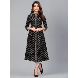 GULMEHAK Floral Printed Anarkali Cotton Kurta-picture-10