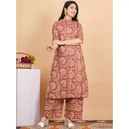 GULMEHAK Women Ethnic Motifs Printed Regular Pure Cotton Kurta with Trouser-picture-32