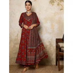 GULMOHAR JAIPUR Women Printed Regular Pure Cotton Kurta with Palazzos & With Dupatta-picture-32