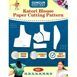 gungun boutique 1 Count Katori Blouse paper cutting, 28 to 42 size All size Cross Stitch Matte Cloth-picture-16