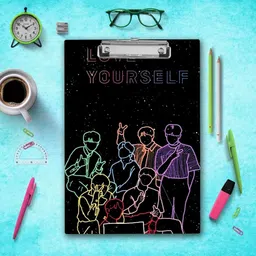 gungun Love Yourself United "BTS Army" Exam Board | Printed Design Exam Board .-picture-17