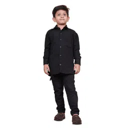 GUNJA FASHION Boys Comfort Geometric Printed Spread Collar Cotton Casual Shirt-picture-15