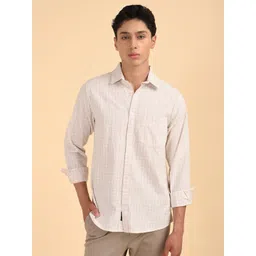 Guns & Sons Men Contemporary Grid Tattersall Checks Checked Casual Shirt-picture-28