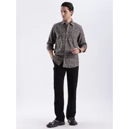 Guns & Sons Men Modern Slim Fit Tartan Checks Checked Casual Shirt image 4