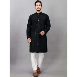 GUPTA TRENDZ Men Embroidered Thread Work Handloom Kurta-picture-30