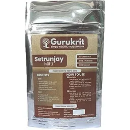 Gurukrit Setrunjay Mitti – 100% Natural Ayurvedic Clay for Skin & Hair (100g)-picture-57