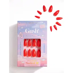 Gush Beauty Nailed It 24Pcs Medium Almond Press On Nails - Candy Apple Red-picture-29