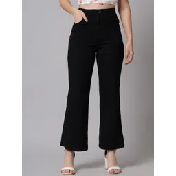 GUTI Women Bootcut High-Rise Stretchable Cotton Jeans-picture-15