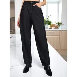 GUTI Women Boyfriend Fit High-Rise Cotton Jeans-picture-16