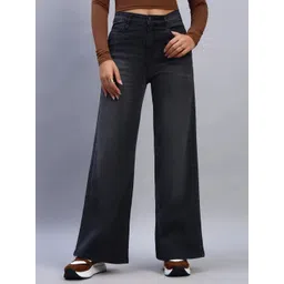 guti Women Flared High Rise Black Jeans-picture-13