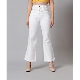 guti Women Flared High Rise White Jeans-picture-31