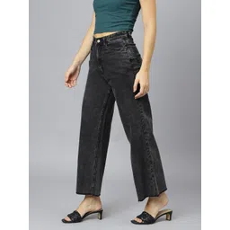 guti Women Flared High Rise Black Jeans image 4