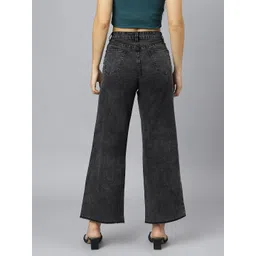 guti Women Flared High Rise Black Jeans image 2