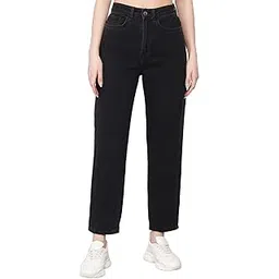 guti Womens High Rise Cotton Lycra Ankle Length Knee Cut Skinny Blue Jeans image 1