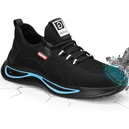 guyisa Safety Shoes for Work & Daily Use - Breathable Lightweight Steel Toed Work Sneakers - Comfortable & Bold Design Blue Black Mens & Womens Safety Shoes Indestructible Working Shoes-picture-52