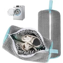 gvb enterprise Shoe Bag Washing Machine, Invisible Zipper Side Opening Shoe Washing Bag for Washer and Dryer, Shoe Laundry Bags for Sneakers, Reusable Shoe Cleaning Bag for All Shoe Sizes (Grey)-picture-38
