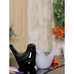 GW CREATIONS Black & Grey 2 Pieces Birds and Animals Figurine Showpieces-picture-32