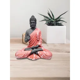 GW CREATIONS Black & Peach Buddha Idol Showpiece-picture-13