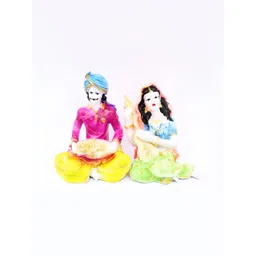 GW CREATIONS Blue & Pink 2 Pcs Musicians Figurine Showpiece-picture-12