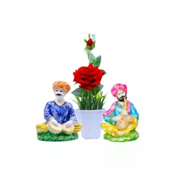 GW CREATIONS Blue & Yellow 3Pcs Figurine Small Showpieces-picture-16