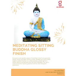 GW CREATIONS Blue Figurine Showpiece-picture-28