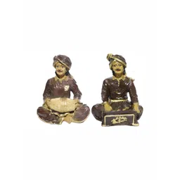 GW CREATIONS Brown & Beige 2 Pieces Figurine Showpiece-picture-12