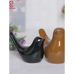 GW CREATIONS Brown & Black Bird Figurine Showpiece-picture-38