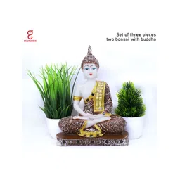 GW CREATIONS Brown & Gold-Toned Figurine Small Showpiece-picture-19