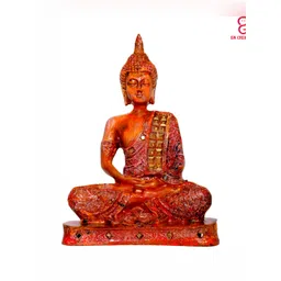 GW CREATIONS Brown Buddha Figurine Showpiece-picture-15