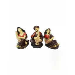 GW CREATIONS Brown& Red 3 Pieces Figurine Showpieces-picture-30
