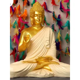 GW CREATIONS Cream-Coloured Figurine Showpiece-picture-15