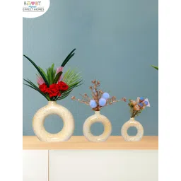 GW CREATIONS Cream Small Curio Showpiece image 2