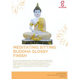 GW CREATIONS Gold Toned & White Figurine Showpiece-picture-40