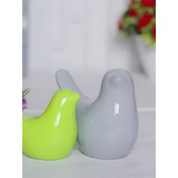 GW CREATIONS Grey & Green 2Pcs Birds And Animals Figurine Small Showpieces-picture-31