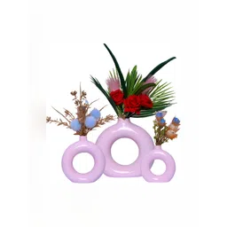 GW CREATIONS Pink 3 Pieces Curio Decorative Showpiece-picture-35