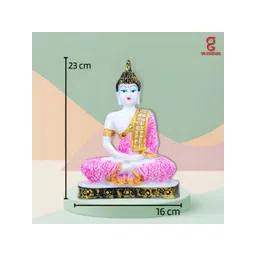 GW CREATIONS Pink & White Buddha Idol Showpiece-picture-15