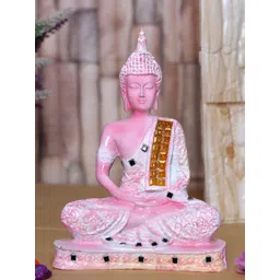 GW CREATIONS Pink & White Buddha Idol Showpiece-picture-13