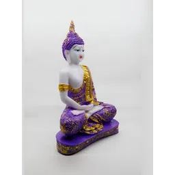 GW CREATIONS Purple & White Buddha Idol Showpiece-picture-37