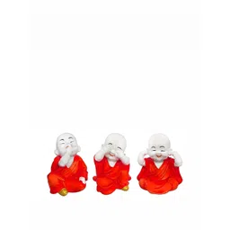 GW CREATIONS Red 3 Pieces Fengshui Idol Showpiece-picture-32