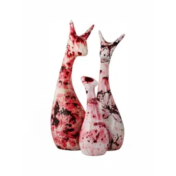 GW CREATIONS Red & Black 3 Pieces Figurine Showpieces-picture-36