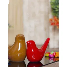 GW CREATIONS Red & Brown 2 Pcs Figurine Showpiece-picture-29
