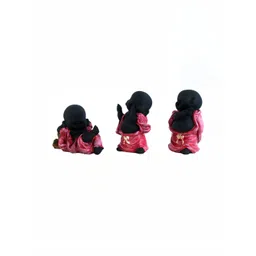 GW CREATIONS Red Black 3 Pieces Fengshui Idol Showpiece-picture-33
