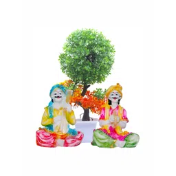 GW CREATIONS White 3 Pieces Figurine Showpiece-picture-19