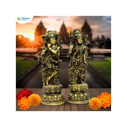 GW CREATIONS Yellow 2 Pieces Figurine Showpiece-picture-33