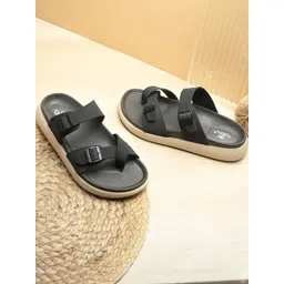 GWALK Men Black Sandals-picture-36