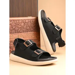 GWALK Men Black Sandals-picture-37