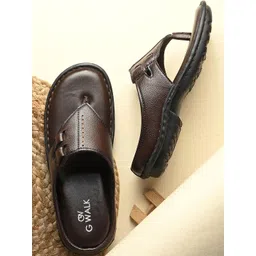 GWALK Men Brown Comfort Sandals-picture-31