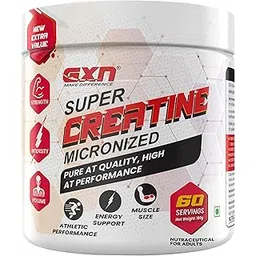 GXN Super Creatine 180 g | 200 Mesh Micronized Creatine Monohydrate | 60 Servings | Boost Athletic Performance | Unflavoured | 60 Servings-picture-15